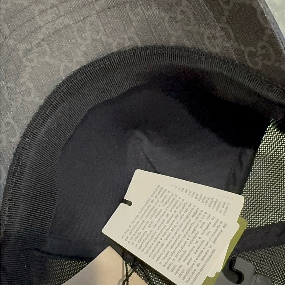Gucci Kingsnake Print GG Supreme Baseball Hat - Picture 5 of 11